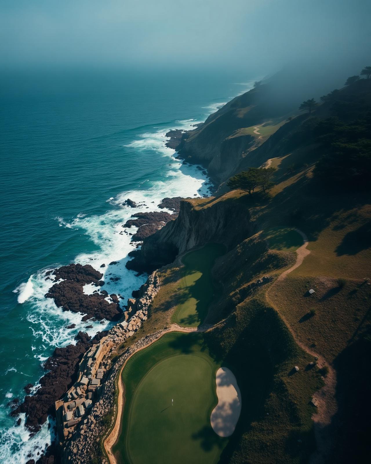Pebble Beach aerial view
